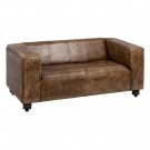 2 seter sofa brun 146x76x63 thumbnail