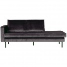 WOOOD RODEO DAYBED LEFT VELVET ANTRACIET thumbnail