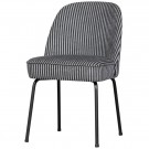 WOOOD VOGUE DINING CHAIR STRIPE BLACK/GREY thumbnail