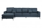 COUCH POLYESTER METAL 300X160X85 BLUE thumbnail