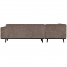 WOOOD STATEMENT CORNER SOFA LEFT FLAT RIB TAUPE thumbnail