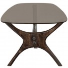 BePureHome FLASH COFFEE TABLE MANGO WOOD/GLASS WALNUT thumbnail