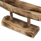 CENTER TABLE FISH PAULONIA WOOD 76 X 13 X 26 CM thumbnail