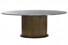 MESA OVALADA COMEDOR BRASS MARBLE 200X110X76 BLACK thumbnail