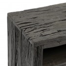 Tv-benk svart tre/stål 160x40x59cm thumbnail
