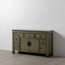 BUFFET OLIVE GREEN WOOD-MDF 140 X 40 X 85 CM SKU. 611339 thumbnail