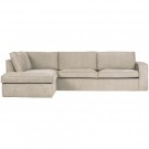 WOOOD THOMAS CORNER SOFA LEFT WOVEN FABRIC NATUREL thumbnail