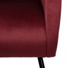Lenestol bordeaux stoff-metall 68x97x86 thumbnail