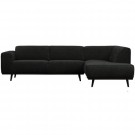 WOOOD STATEMENT CORNER SOFA RIGHT FLAT RIB GRAPHITE thumbnail