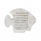 FIGURE FISH WORN WHITE METAL 48,50 X 5 X 40 CM thumbnail
