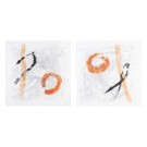 2stk, håndmalt lerret 120x120 thumbnail
