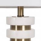 Bordlampe gull-hvit metall-marbel 39x39x69 thumbnail