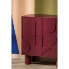WOOOD NOTICE CABINET WOOD Expresso eller Burgunder thumbnail