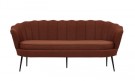 Calais 3-seter sofa rød  thumbnail