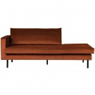 WOOOD RODEO DAYBED LEFT VELVET RUST thumbnail