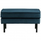 WOOOD RODEO HOCKER ON LEGS VELVET BLUE thumbnail