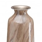 Vase i beige metall 28x28x84 thumbnail
