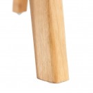 Spisestol brunt teak tre-skinn 56x48x80 thumbnail