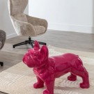 FIGURE BULL DOG FUCHSIA RESIN 88 X 38 X 63 CM thumbnail