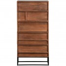 WOOOD FORREST CHEST OF 5 DRAWERS MANGO WOOD NATURAL thumbnail