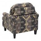Lenestol svart-taupe velvet tre 91x90x95 thumbnail