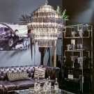 Ceiling Lamp Castelli Large 80x80x93cm Smoked Glass thumbnail