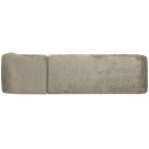 WOOOD SLOPING CORNER SOFA RIGHT STRUCTURE VELVET WHEATFIELD thumbnail