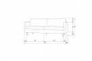 WOOOD RODEO CLASSIC SOFA 2,5-SEATER VELVET KHAKI thumbnail