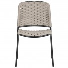 Sett med 2 - taku spisestuestol uten armlener polyester sand thumbnail