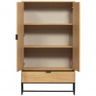 WOOOD SILAS 2-DOORS CABINET OAK DECOR [fsc] thumbnail