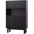 WOOOD Finca buffet / bar cabinet pine deep black [fsc] thumbnail