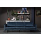 WOOOD RODEO SOFA 3 SEATER VELVET TEAL thumbnail