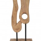 2stk, FIGURE ABSTRACTS NATURAL WAY MANGO WOOD 15 X 9 X 69 CM thumbnail