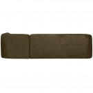 WOOOD SLOPING CORNER SOFA RIGHT STRUCTURE VELVET BONSAI thumbnail