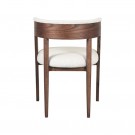 TRENDCOLLECTION SASCHA DINING CHAIR WALNUT ECRU BOUCLE thumbnail