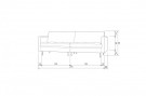 WOOOD RODEO CLASSIC SOFA 3-SEATER VELVET PISTACHIO thumbnail