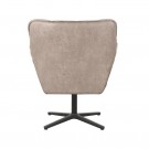 LOUNGE CHAIR IAN TAUPE MICROSUEDE thumbnail