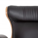 Kontorstol med 5 trinser - NATURAL-BLACK 68 X 62 X 85 CM thumbnail