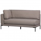 Vtwonen COUPLE DINING BENCH CORNER ELEMENT RIGHT TAUPE thumbnail