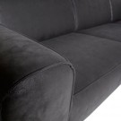 BePureHome STATEMENT CORNER SOFA LEFT SUEDINE BLACK thumbnail