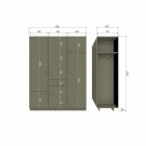 WOOOD ALFIE WARDROBE 160CM PINE FOREST [fsc] thumbnail