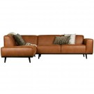 WOOOD STATEMENT CORNER SOFA LEFT COGNAC thumbnail