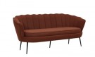 Calais 3-seter sofa rød  thumbnail
