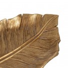 3stk, FIGURE LEAVE GOLD POLYRESIN DECORATION 25 X 13 X 2 thumbnail