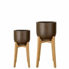 Rustik brun - sett a 2 stk. D37H33, D30H27 cm thumbnail