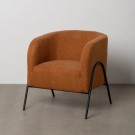 ARMCHAIR TERRACOTTA FABRIC-METAL ROOM 68 X 66 X 74 CM . 614514 thumbnail