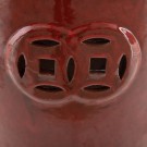 Krakk rød keramikk 35x35x48 thumbnail