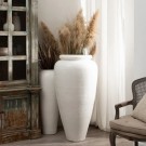 VASE WHITE FIBER CEMENT DECORATION 62 X 62 X 120 CM thumbnail