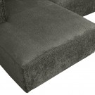 WOOOD BEAN CORNER SOFA LEFT STRUCTURE VELVET WATERPLANT thumbnail
