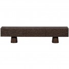 WOOOD CRUMBLE CARVED TV UNIT MANGO WOOD WALNUT thumbnail